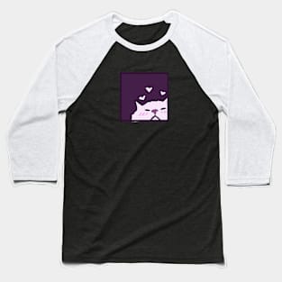 Meow cat  lover cute Baseball T-Shirt